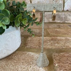 925 Sterling Silver | Gold Chunky Hoop Earrings